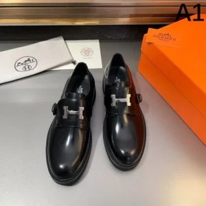 HERMES エルメス 人気モデルの夏季新作 2026 メンズ用 ビジネスシューズ 商品画像 1