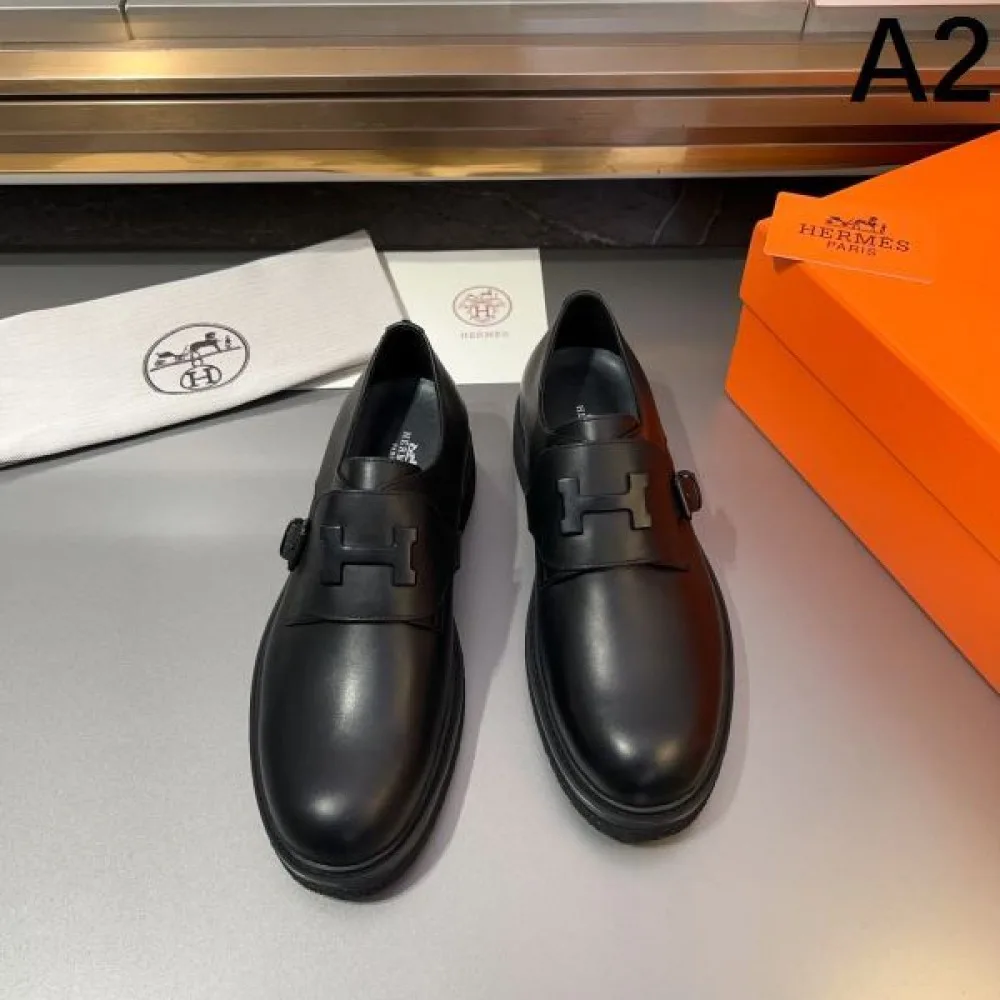 HERMES エルメス 人気モデルの夏季新作 2026 メンズ用 ビジネスシューズ 商品画像 2