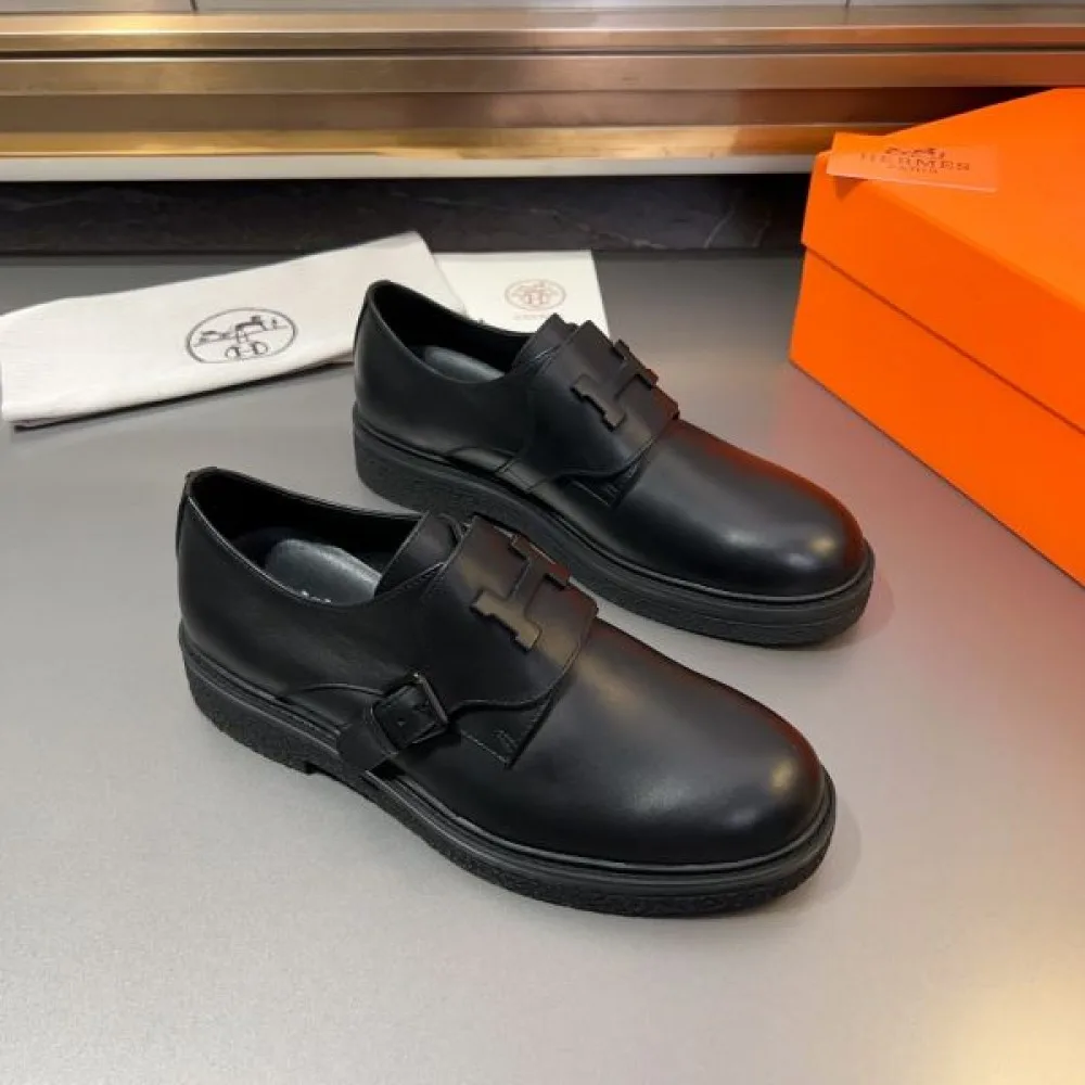 HERMES エルメス 人気モデルの夏季新作 2026 メンズ用 ビジネスシューズ 商品画像 3