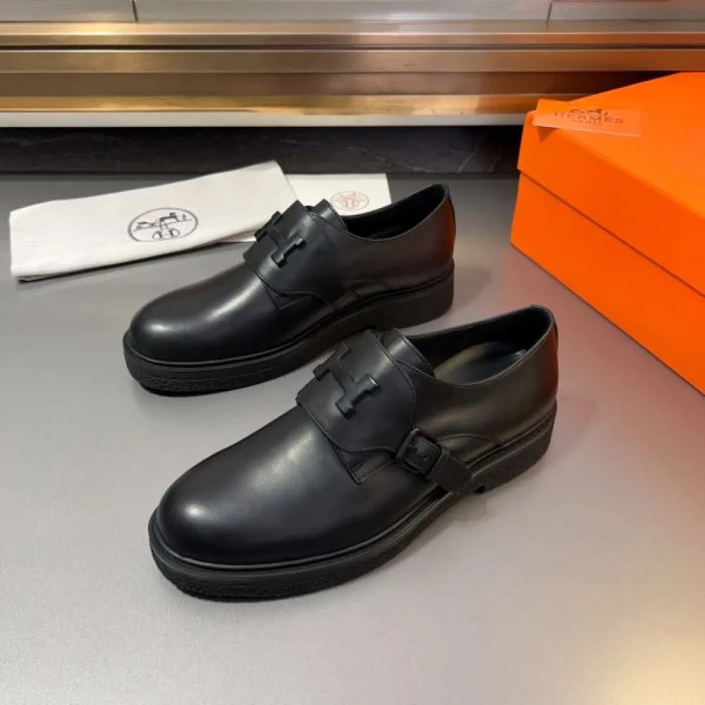 HERMES エルメス 人気モデルの夏季新作 2026 メンズ用 ビジネスシューズ 商品画像 4