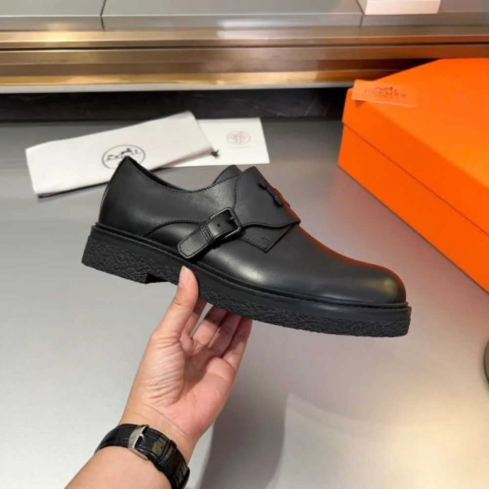 HERMES エルメス 人気モデルの夏季新作 2026 メンズ用 ビジネスシューズ 商品画像 5