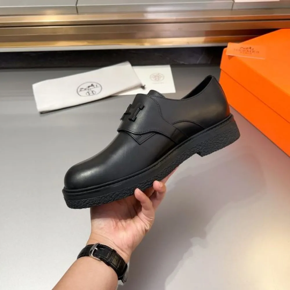 HERMES エルメス 人気モデルの夏季新作 2026 メンズ用 ビジネスシューズ 商品画像 6