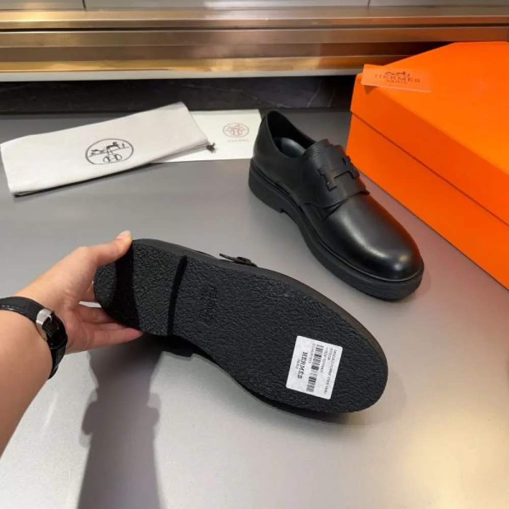 HERMES エルメス 人気モデルの夏季新作 2026 メンズ用 ビジネスシューズ 商品画像 9