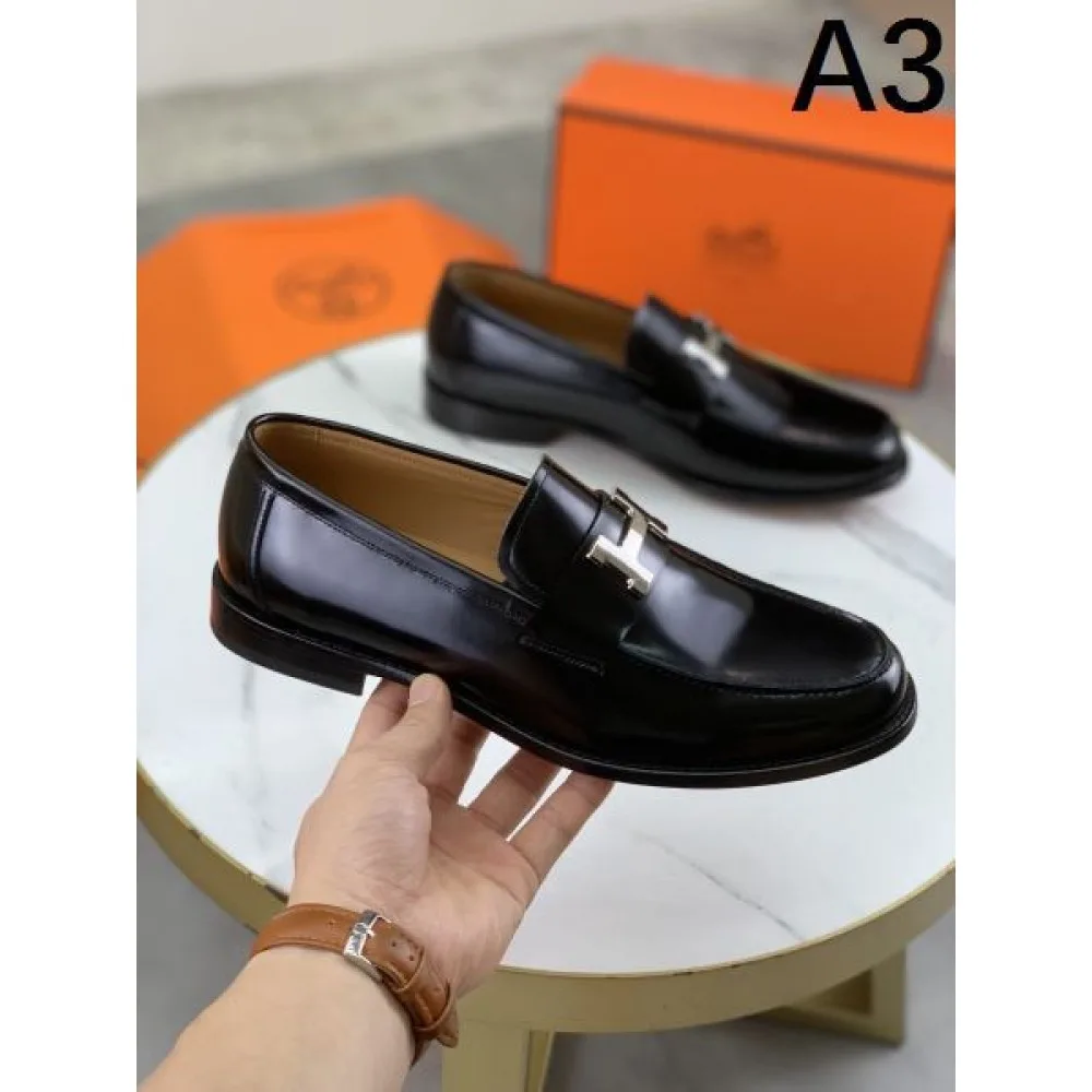 HERMES エルメス ビンテージ感のある 2026 メンズ用 ビジネスシューズ 商品画像 3