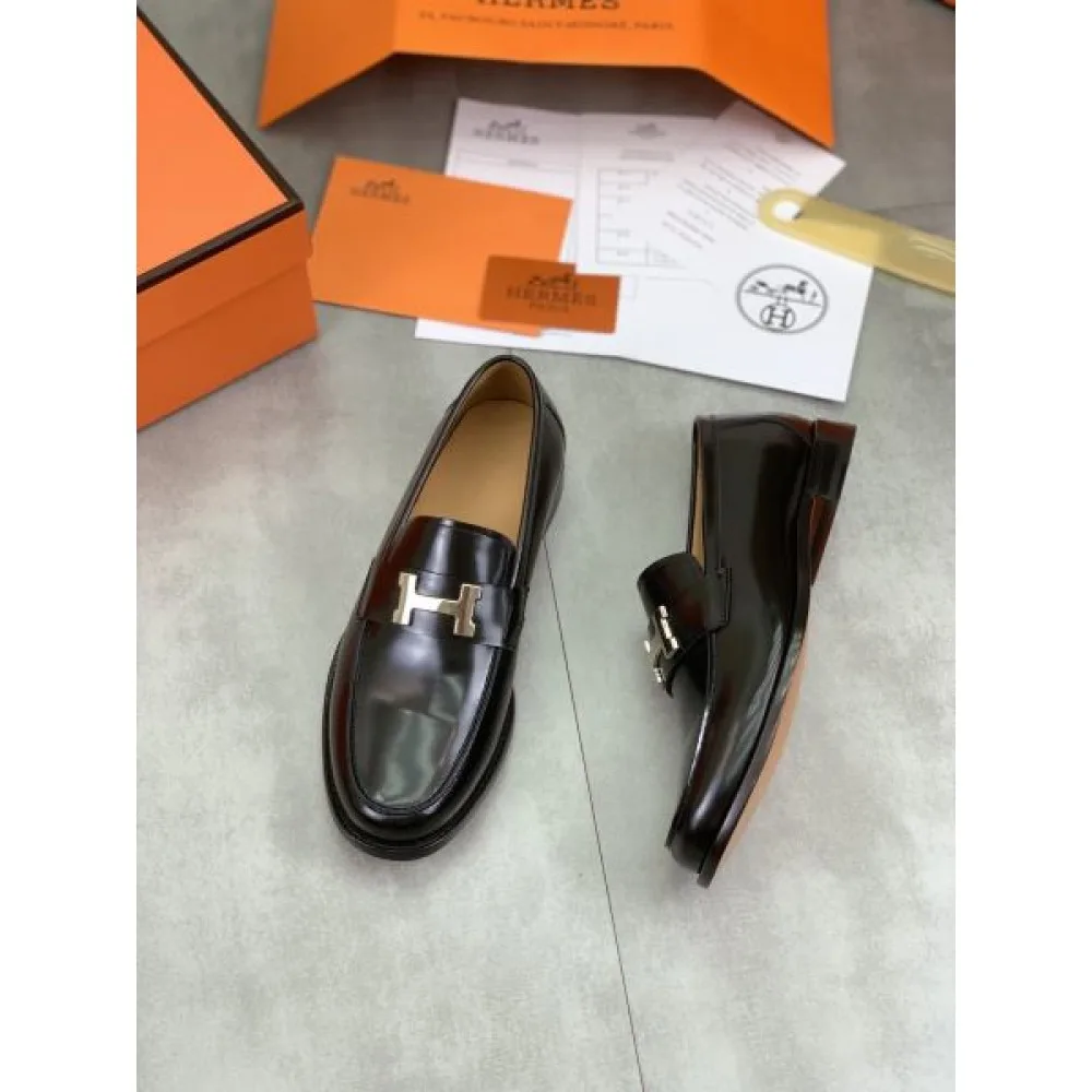 HERMES エルメス ビンテージ感のある 2026 メンズ用 ビジネスシューズ 商品画像 5