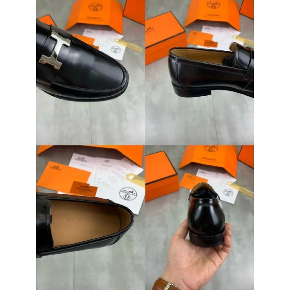 HERMES エルメス ビンテージ感のある 2026 メンズ用 ビジネスシューズ 商品画像 9