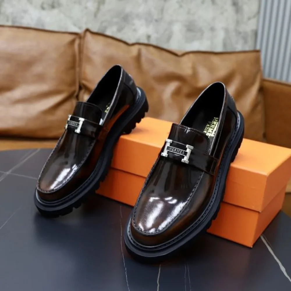 HERMES エルメス 流行に左右されない 2026 メンズ用 ビジネスシューズ 商品画像 7