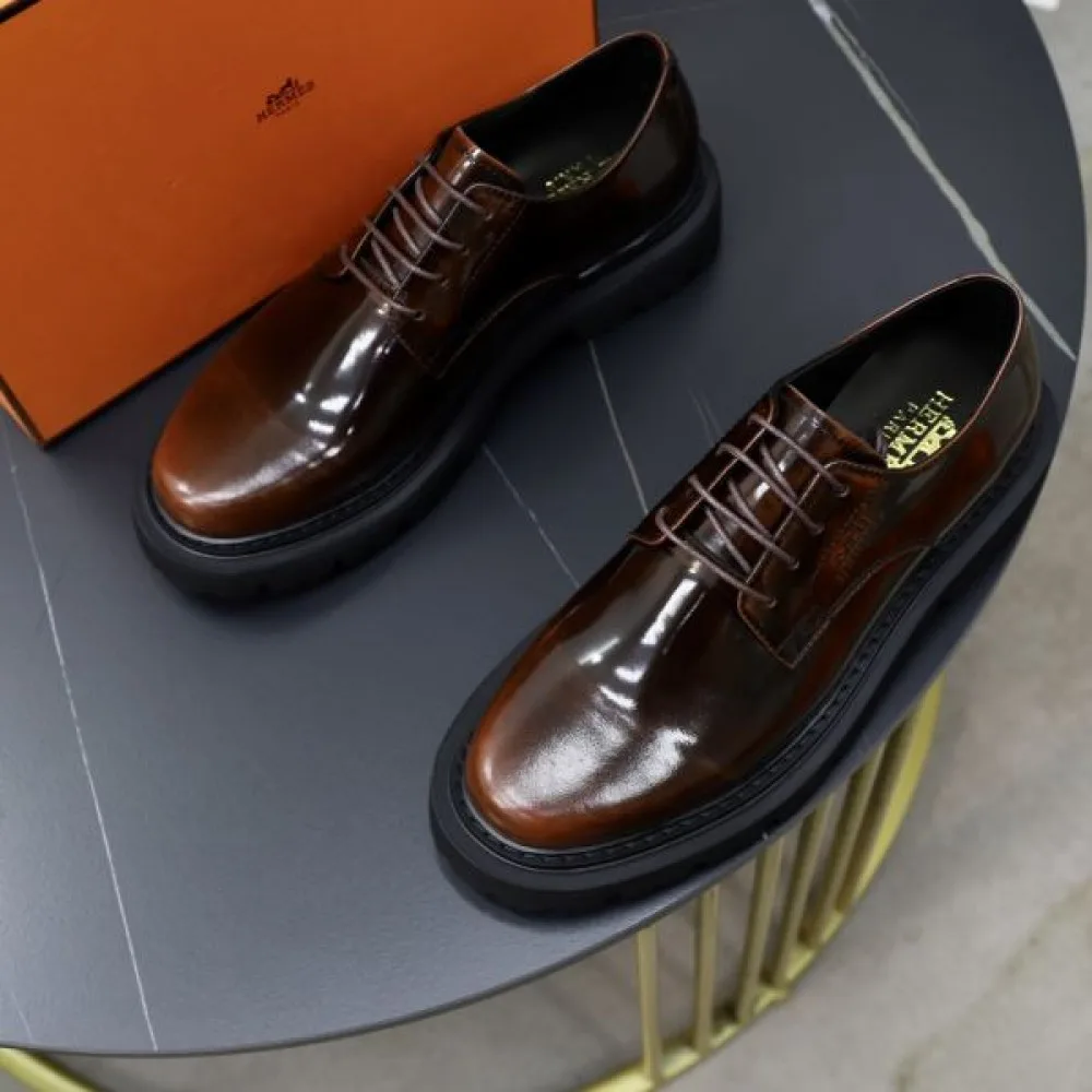 HERMES エルメス 完売大人気アイテム 2026 メンズ用 ビジネスシューズ 商品画像 4