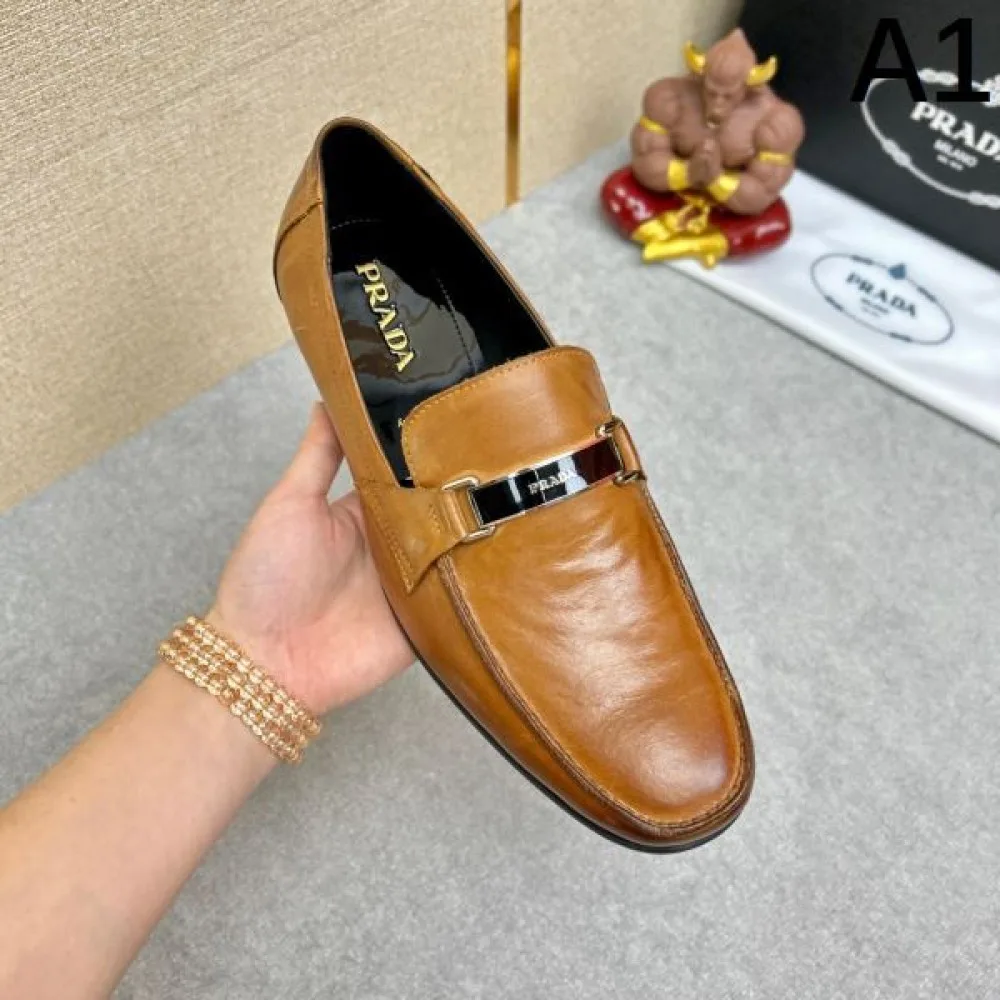 PRADA プラダ 今すぐ買えちゃう!新着 2026 メンズ用 ビジネスシューズ 商品画像 1