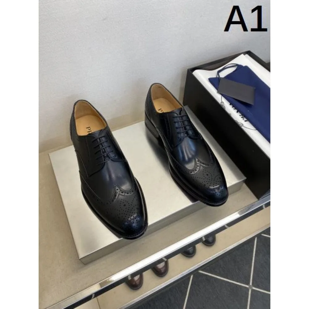 PRADA プラダ 今期新作人気の美ライン 2026 メンズ用 ビジネスシューズ 商品画像 1