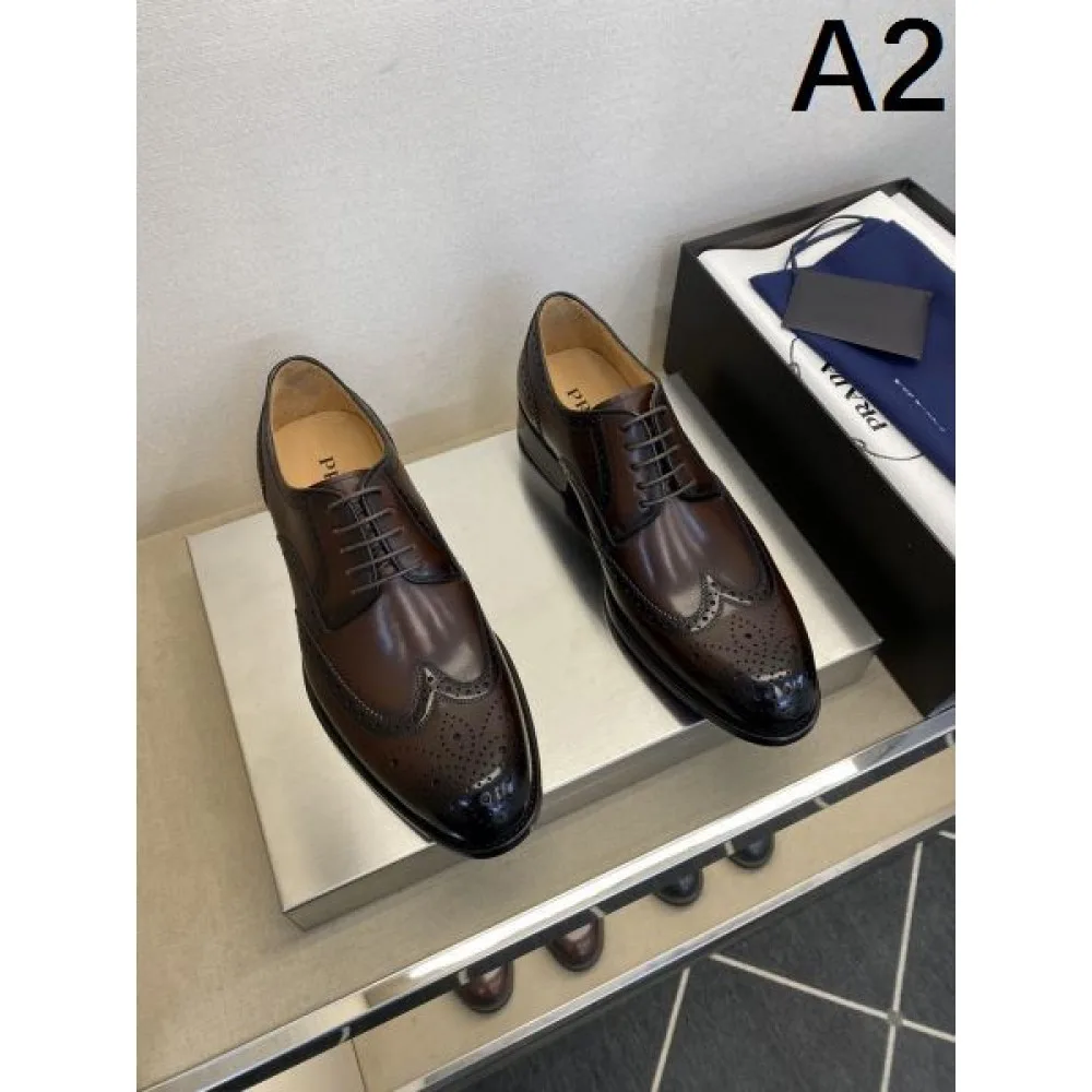 PRADA プラダ 今期新作人気の美ライン 2026 メンズ用 ビジネスシューズ 商品画像 2