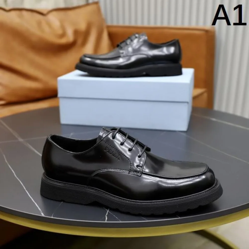 PRADA プラダ 見た目以上のかっこいい 2026 メンズ用 ビジネスシューズ 商品画像 1