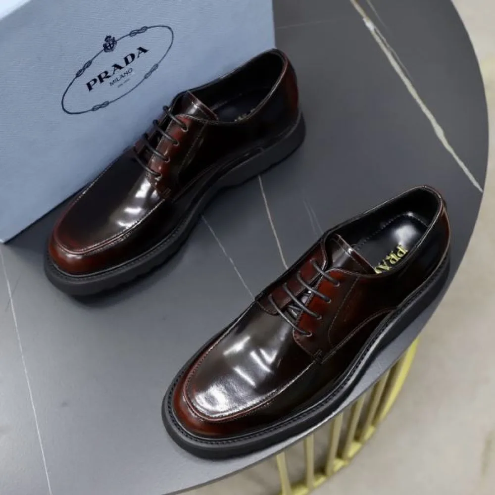 PRADA プラダ 見た目以上のかっこいい 2026 メンズ用 ビジネスシューズ 商品画像 5