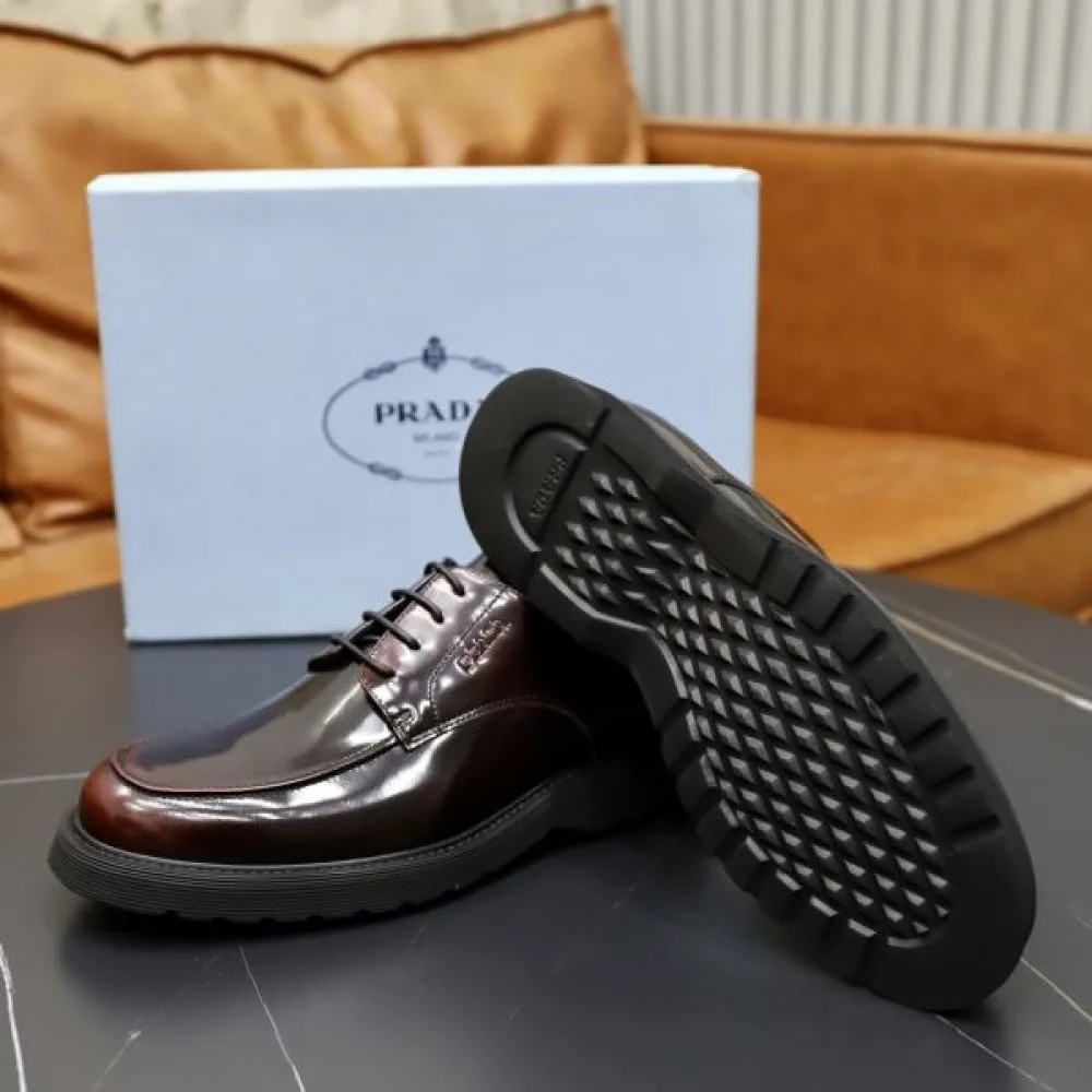 PRADA プラダ 見た目以上のかっこいい 2026 メンズ用 ビジネスシューズ 商品画像 9