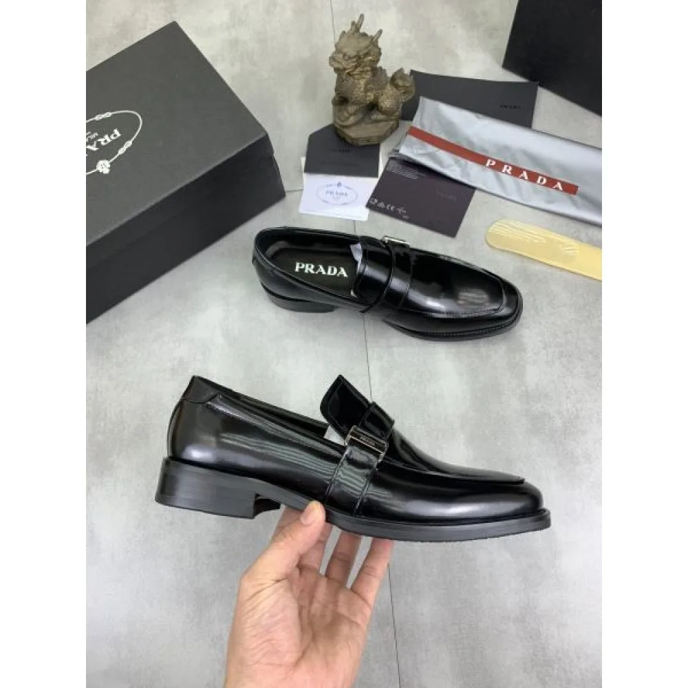 PRADA プラダ 新作セール価格でゲット 2026 メンズ用 ビジネスシューズ 商品画像 6