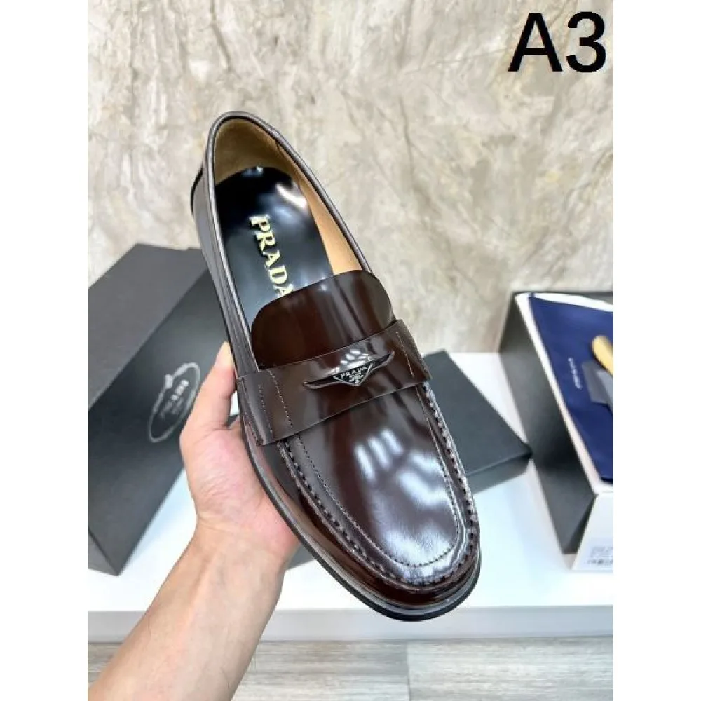 PRADA プラダ 視線を集める今夏新作 2026 メンズ用 ビジネスシューズ 商品画像 3