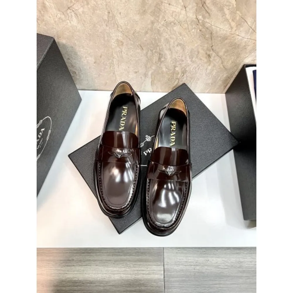 PRADA プラダ 視線を集める今夏新作 2026 メンズ用 ビジネスシューズ 商品画像 6