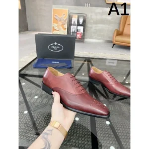2024FW メンズ用 ビジネスシューズ PRADA プラダ 今年の秋冬先行販売新作 商品画像 1