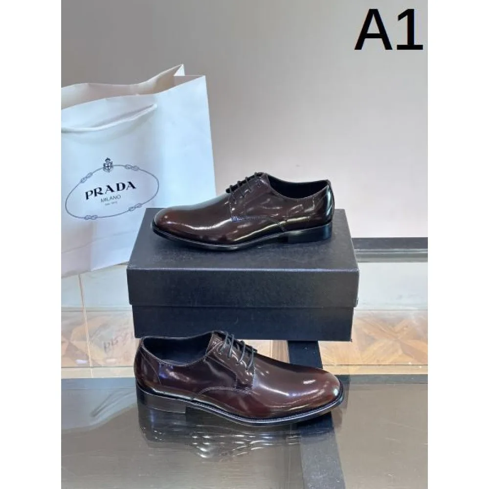 2024FW メンズ用 ビジネスシューズ PRADA プラダ 日本未上陸のブランド 商品画像 1