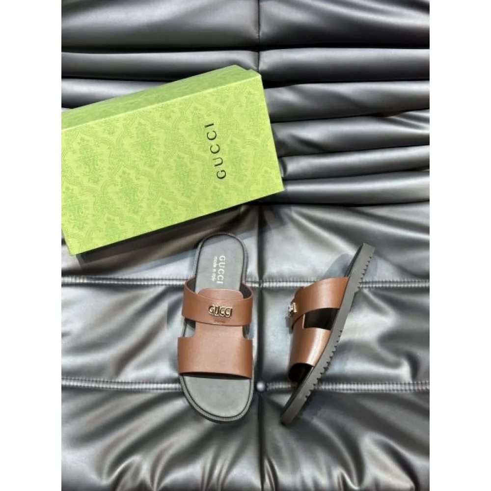 GUCCI グッチ 最新先取りおしゃれなロゴ入り 2026 メンズ用 スリッパ 商品画像 3
