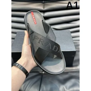 PRADA プラダ おしゃれに見せるキーワード 2026 メンズ用 スリッパ 商品画像 1