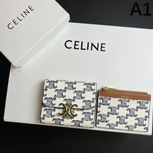 CELINE セリーヌ 2026 春夏新作完売雑誌掲載 三つ折り財布 商品画像 1