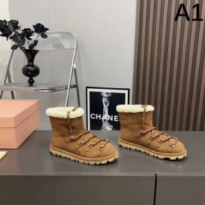MIU MIU ミュウミュウ 2024FW レディース用 ブーツ 人気定番大人気 商品画像 1