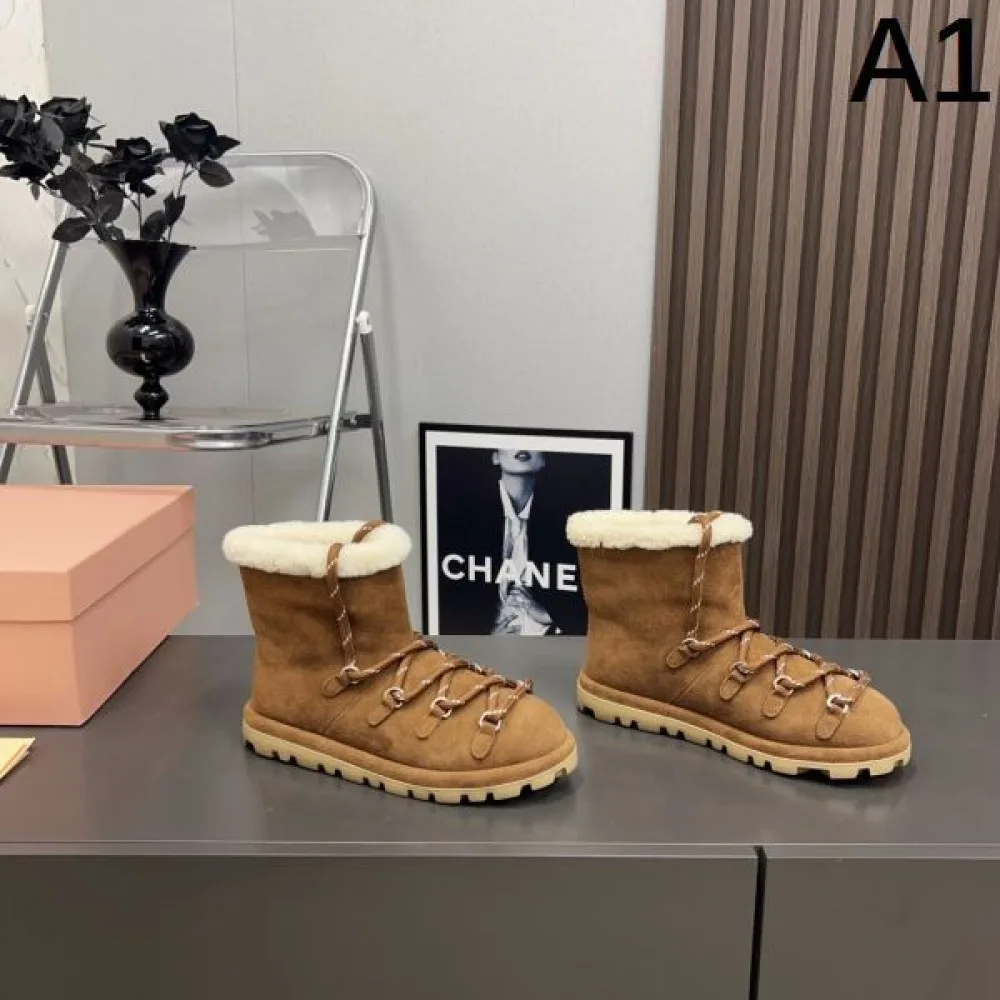 MIU MIU ミュウミュウ 2024FW レディース用 ブーツ 人気定番大人気 商品画像 1
