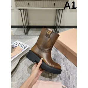 MIU MIU ミュウミュウ 2024FW レディース用 ブーツ 日本限定モデル 商品画像 1
