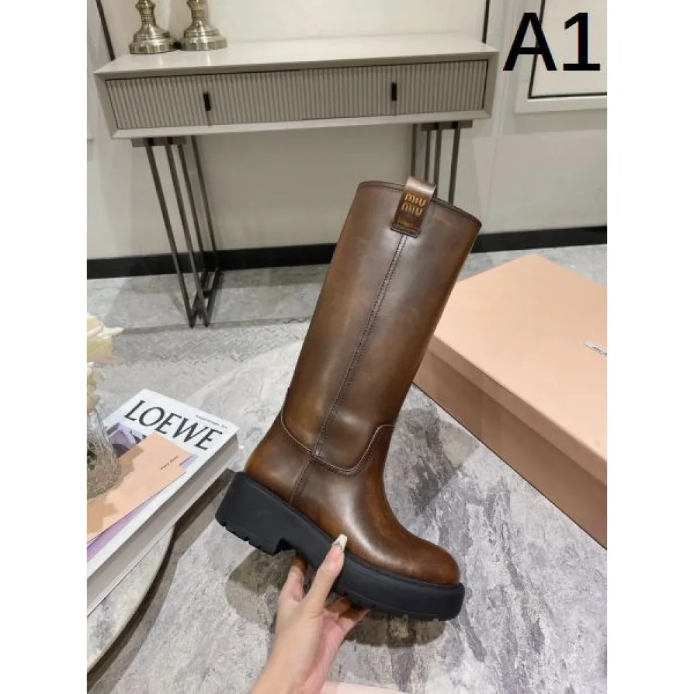 MIU MIU ミュウミュウ 2024FW レディース用 ブーツ 秋冬期間大活躍 商品画像 1