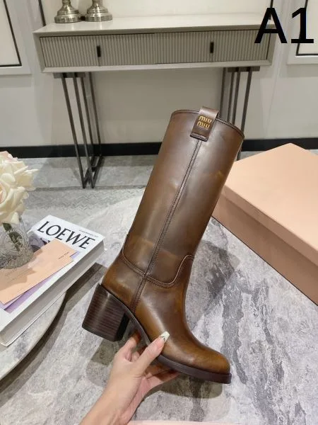 MIU MIU ミュウミュウ 2024FW レディース用 ブーツ 秋冬の新作登場 商品画像 10
