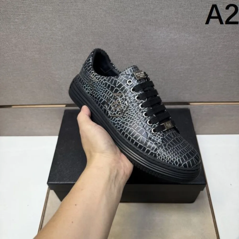 2025秋冬新作 PHILIPP PLEIN フィリッププレイン メンズ カジュアルシューズ トレンド感抜群の上質モデル 商品画像 2