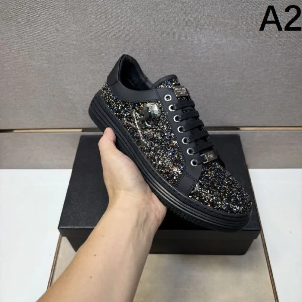 2025秋冬新作 PHILIPP PLEIN フィリッププレイン メンズ カジュアルシューズ 履き心地抜群の快適仕様 商品画像 2
