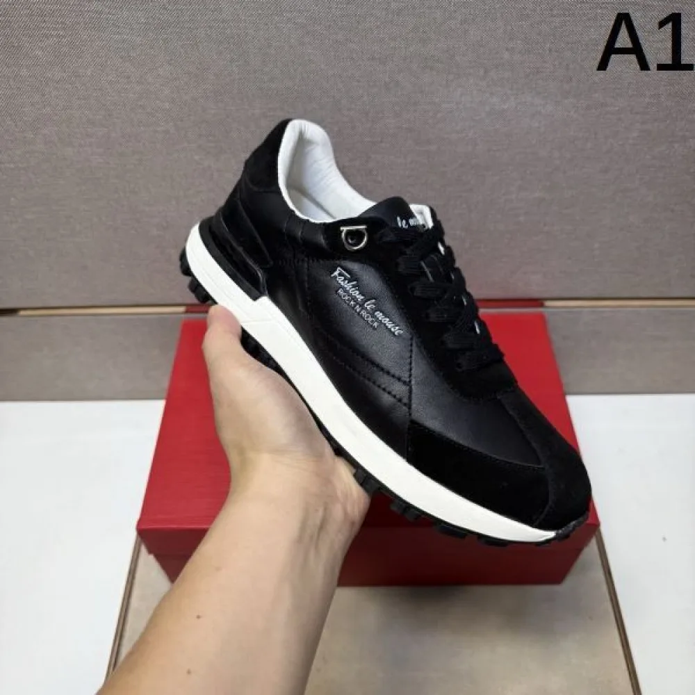 2025秋冬新作 FERRAGAMO サルヴァトーレ フェラガモ メンズ スニーカー 上質でおしゃれな印象 商品画像 1