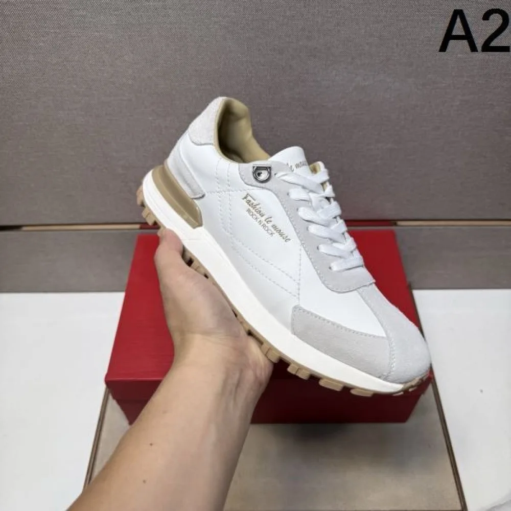 2025秋冬新作 FERRAGAMO サルヴァトーレ フェラガモ メンズ スニーカー 上質でおしゃれな印象 商品画像 2