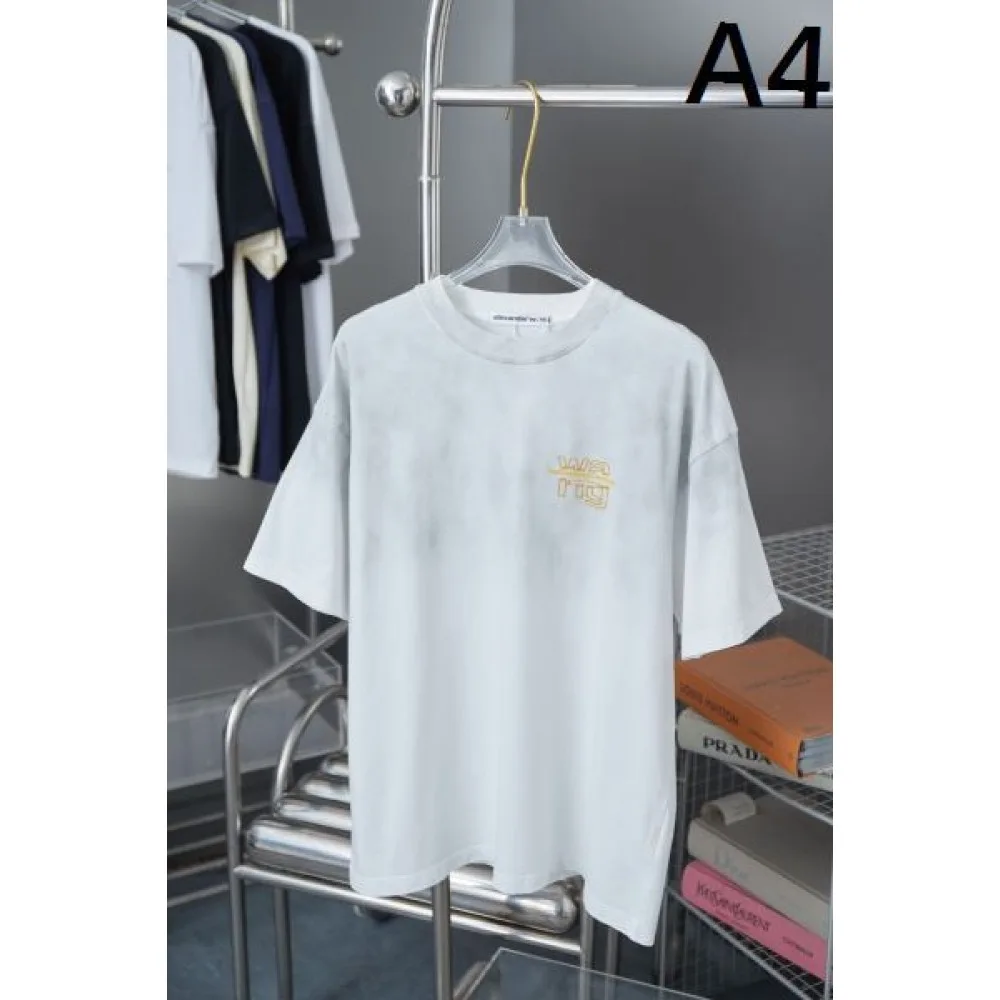 2025SS ALEXANDER WANG アレキサンダーワン 高級ロゴ刺繍 半袖Tシャツ 人気ストリート風カジュアルトップス 商品画像 4