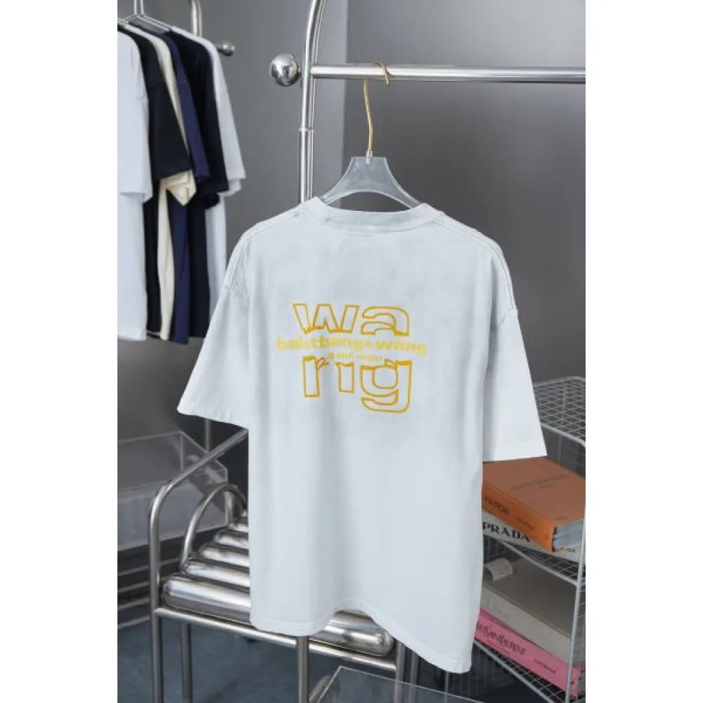 2025SS ALEXANDER WANG アレキサンダーワン 高級ロゴ刺繍 半袖Tシャツ 人気ストリート風カジュアルトップス 商品画像 5