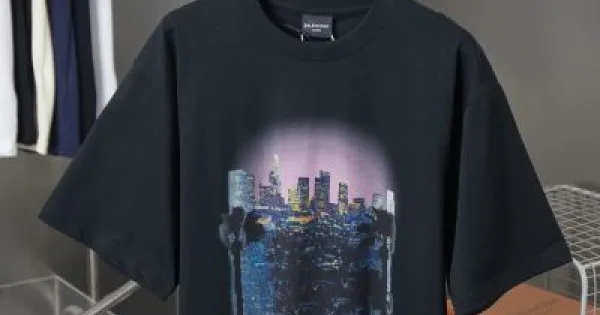 2025SS BALENCIAGA バレンシアガ 芸能人愛用モノクロデザイン 半袖Tシャツ ハイブランド風ストリートスタイル 商品画像 10