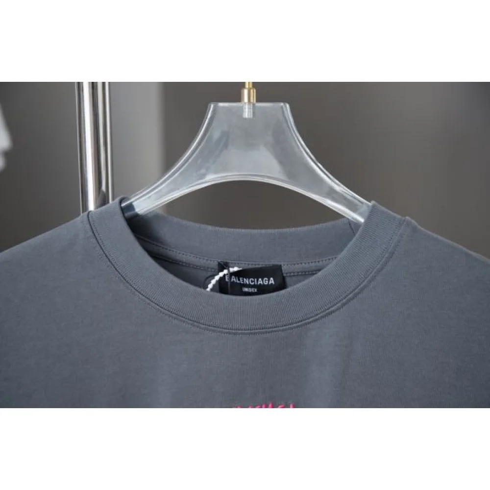 2025SS BALENCIAGA バレンシアガ トレンドロゴプリント 半袖Tシャツ モード系ユニセックスコーデ 商品画像 6