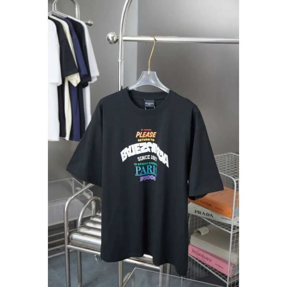 2025SS BALENCIAGA バレンシアガ 韓国風ルーズフィット 半袖Tシャツ カジュアルコーデに最適 商品画像 1