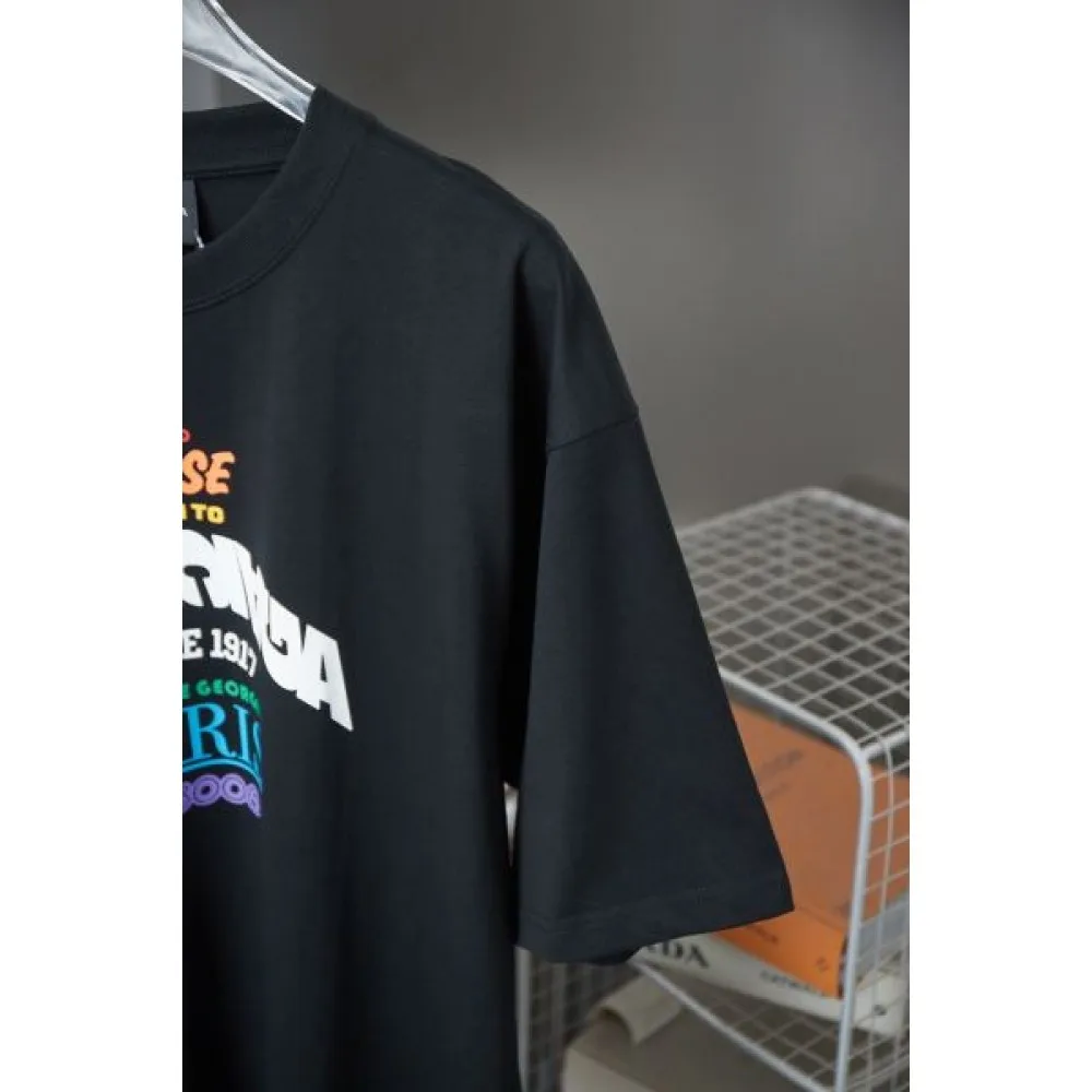2025SS BALENCIAGA バレンシアガ 韓国風ルーズフィット 半袖Tシャツ カジュアルコーデに最適 商品画像 4
