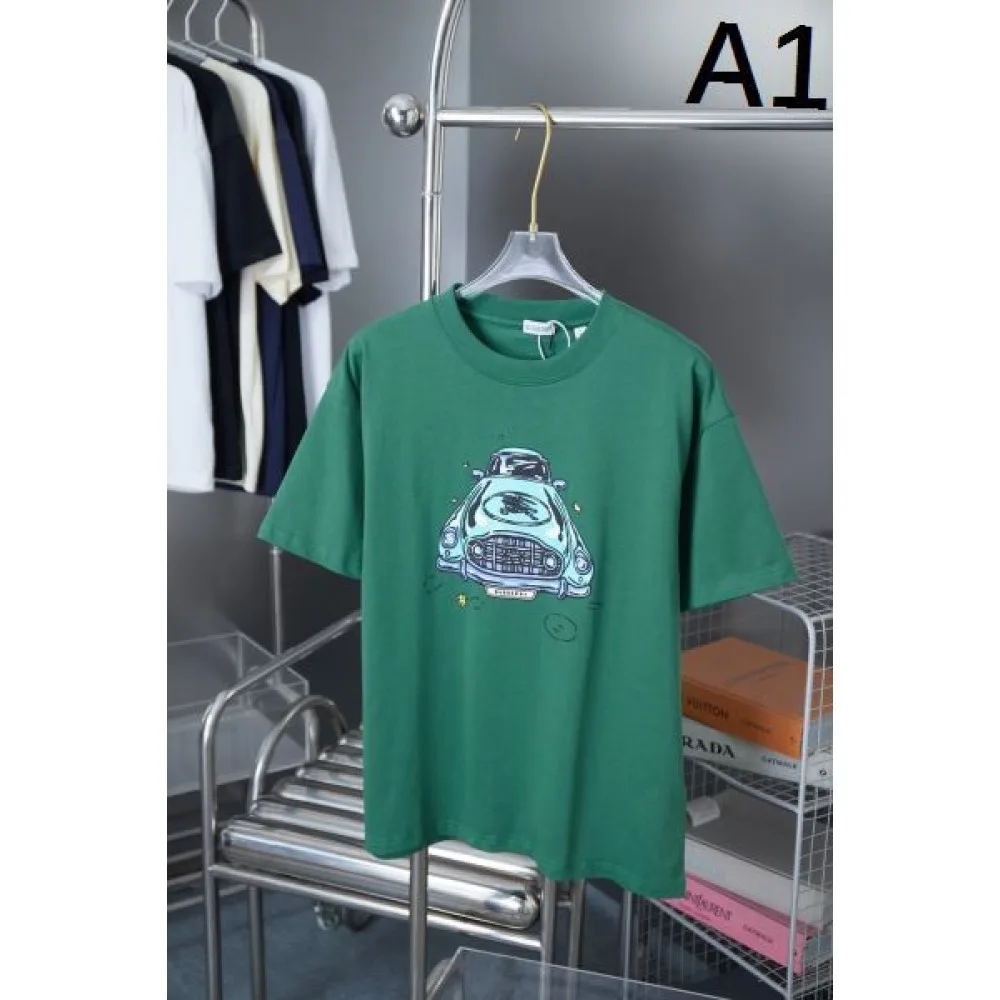 2025SS BURBERRY バーバリー 新作ノバチェック風 半袖Tシャツ 上品クラシックデザイン大人カジュアル 商品画像 1