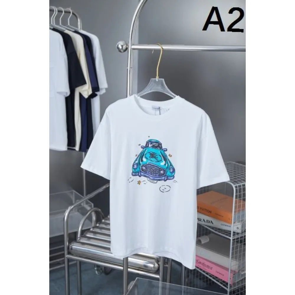 2025SS BURBERRY バーバリー 新作ノバチェック風 半袖Tシャツ 上品クラシックデザイン大人カジュアル 商品画像 2