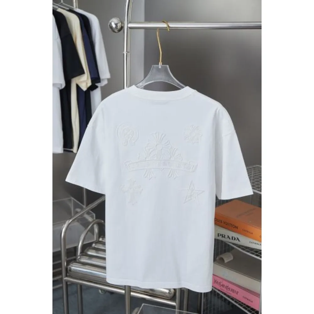 2025SS CHROME HEARTS クロムハーツ クロスロゴプリント 半袖Tシャツ ストリート系メンズ必見 商品画像 3