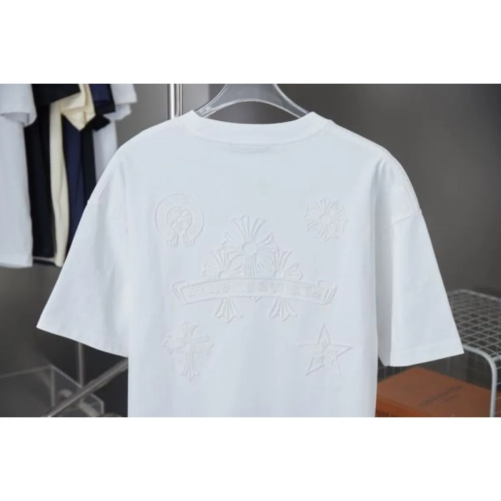 2025SS CHROME HEARTS クロムハーツ クロスロゴプリント 半袖Tシャツ ストリート系メンズ必見 商品画像 5