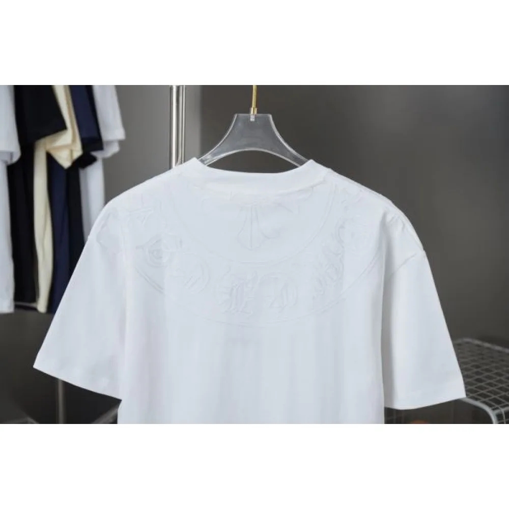 2025SS CHROME HEARTS クロムハーツ 人気シルバー調デザイン 半袖Tシャツ バイカースタイルに最適 商品画像 5