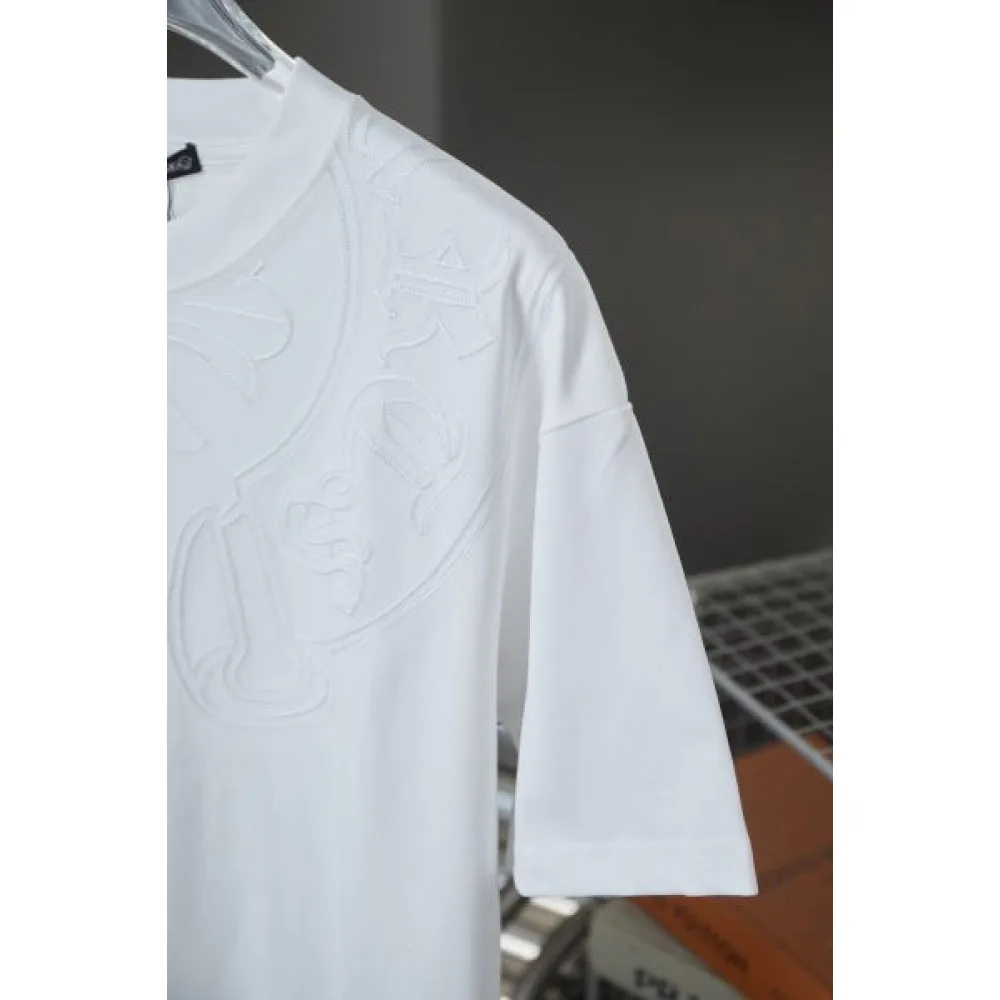2025SS CHROME HEARTS クロムハーツ 人気シルバー調デザイン 半袖Tシャツ バイカースタイルに最適 商品画像 6