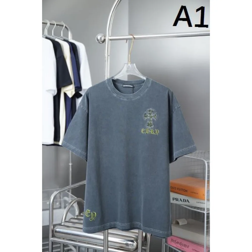 2025SS CHROME HEARTS クロムハーツ トレンドアイコン刺繍 半袖Tシャツ ユニセックスモデル 商品画像 1