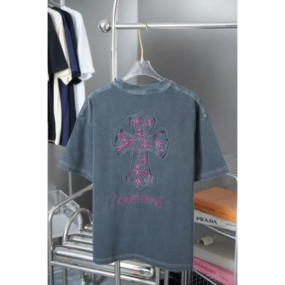 2025SS CHROME HEARTS クロムハーツ トレンドアイコン刺繍 半袖Tシャツ ユニセックスモデル 商品画像 3