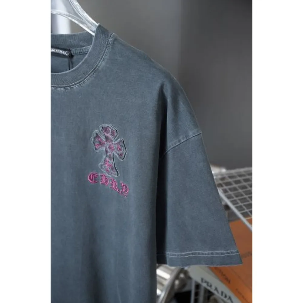 2025SS CHROME HEARTS クロムハーツ トレンドアイコン刺繍 半袖Tシャツ ユニセックスモデル 商品画像 5